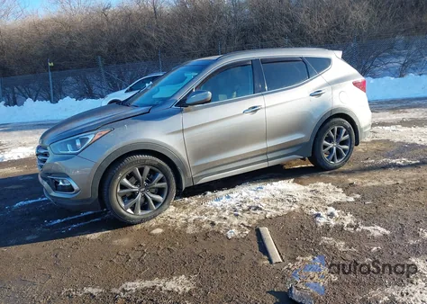 2018 Hyundai Santa Fe Sport 2.0T Ultimate из США, поврежденный, VIN 5XYZWDLA5JG571142